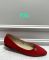Балетки женские красный F-34